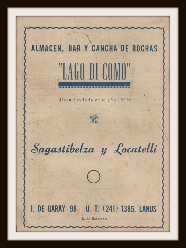 di-como-fundacion-1906-770x1024 Il Lago di Como en Remedios de Escalada: la historia de la esquina de Garay e Iberlucea